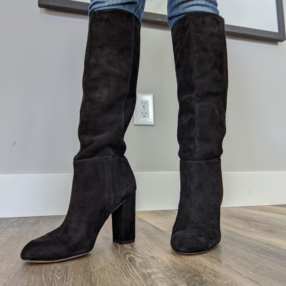 Sam Edelman Caprice women's 8.5  knee high suede boots